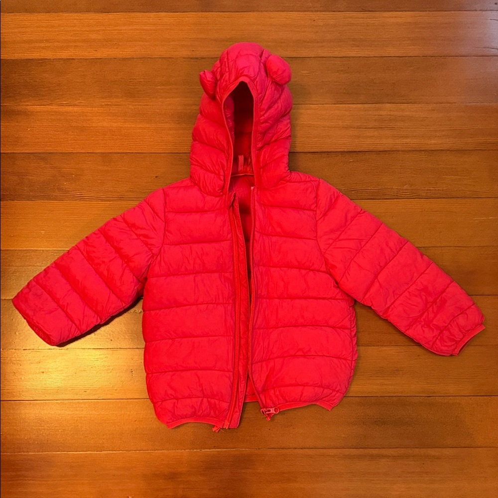 Amazon Kids Red Puffer Jacket
